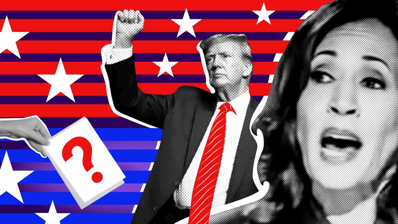 kamala-harris-donald-trump, Aranzamendi Podcast, tema sobre el rumbo del partido demócrata tras perder las elecciones frente a donald trump.
